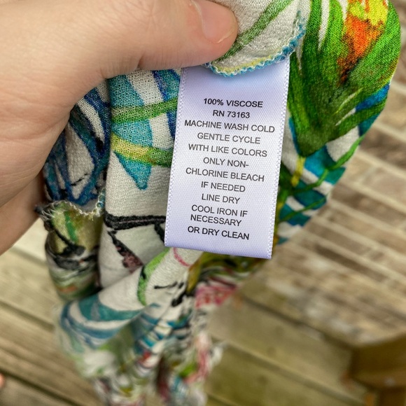 Tropical Rainbow Palm Print Cupio Shift Dress - Picture 10 of 10